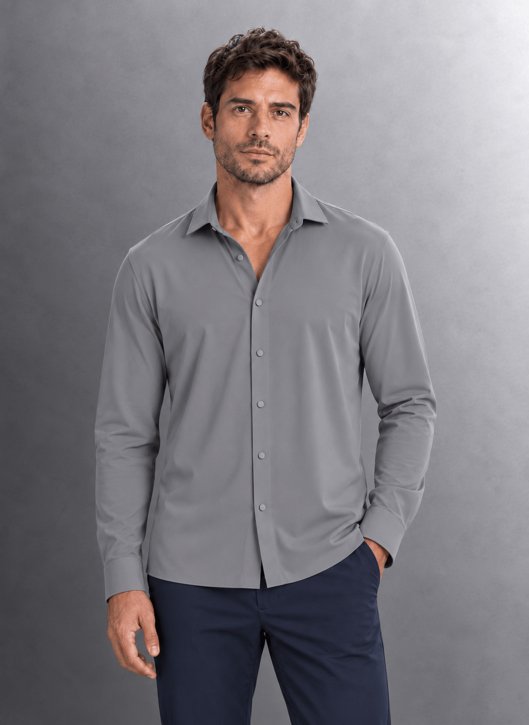 Camisa Masculina Manga Longa Malha Tecnológica Tng