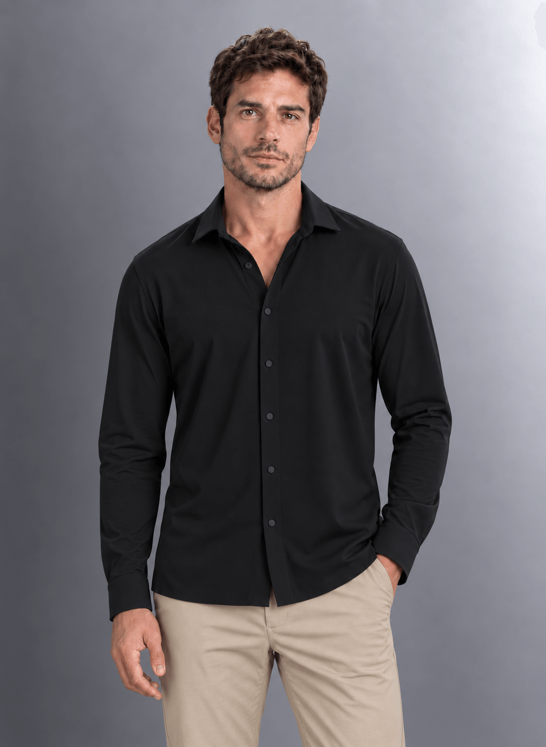 Camisa Masculina Manga Longa Malha Tecnológica Tng